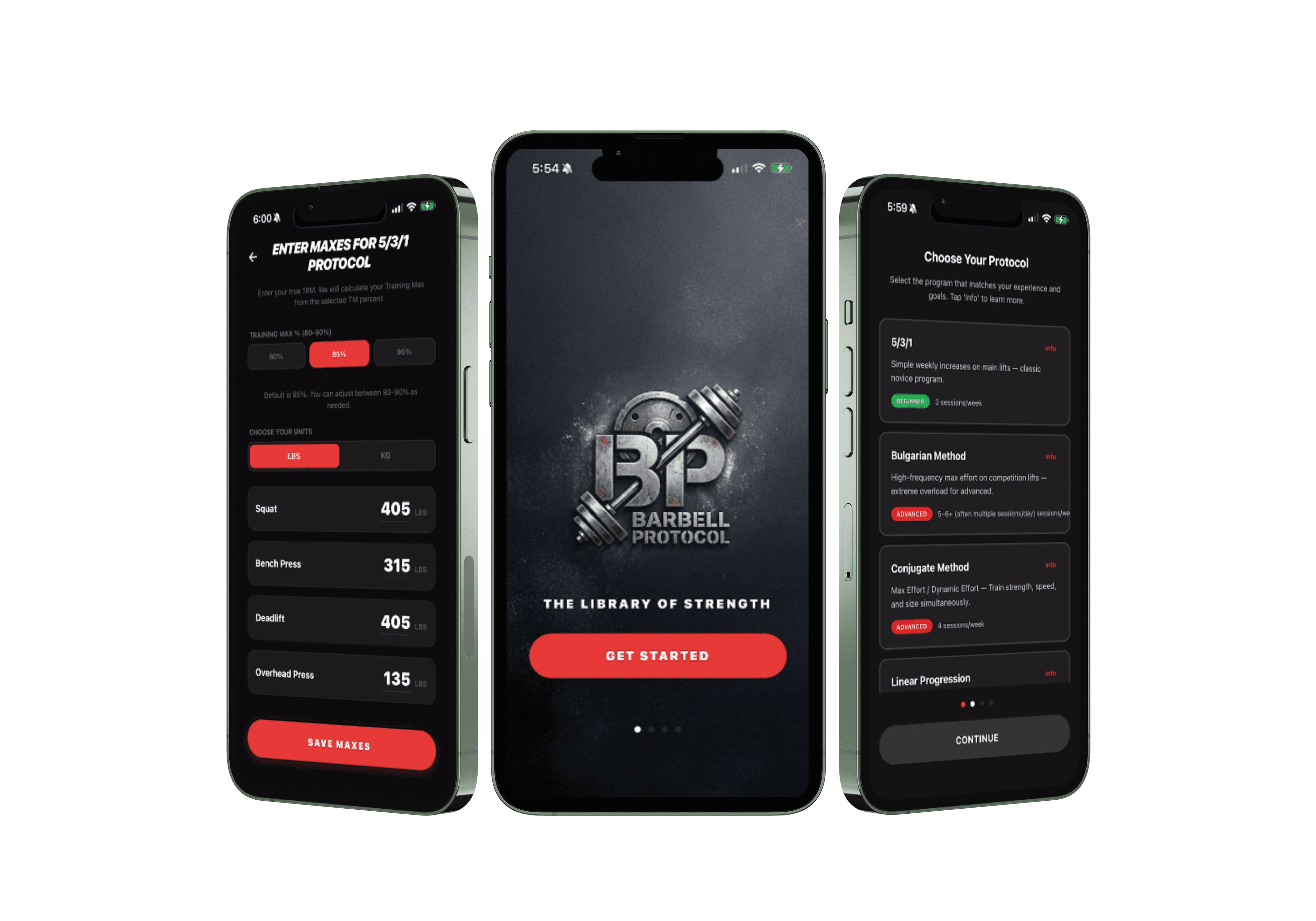 Barbell Protocol app hero image